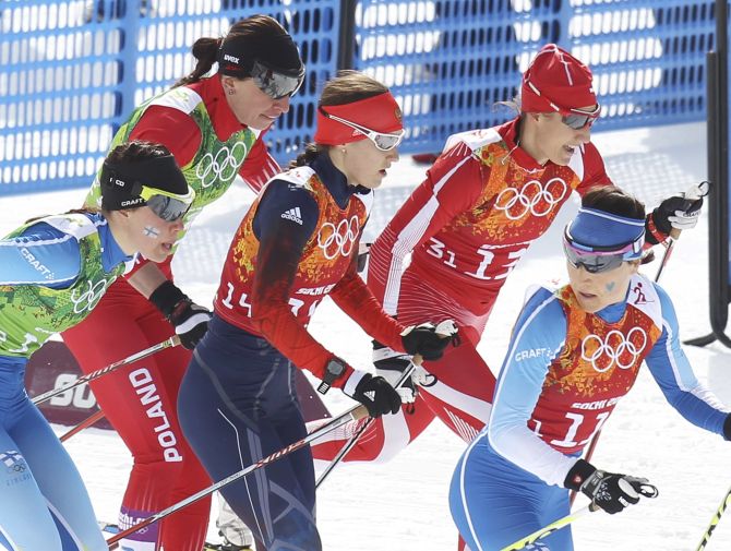 Justyna Kowalczyk I Sylwia Ja Kowiec Pi Te W Sprincie Dru Ynowym