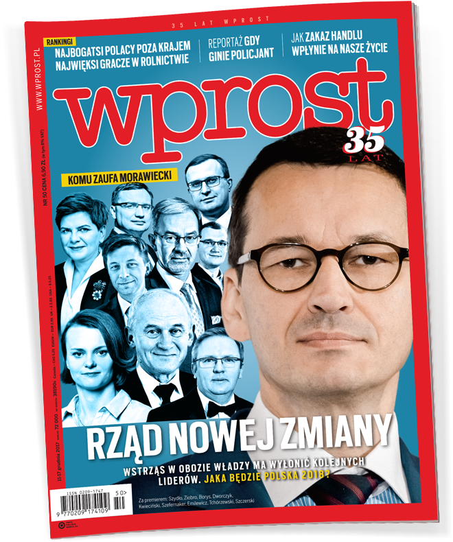 Okładka tygodnika Wprost nr 50/2017 (1815)