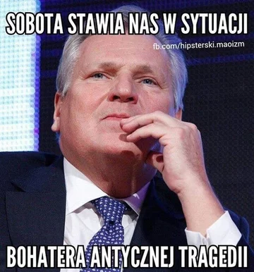 Mem z Aleksandrem Kwaśniewskim 