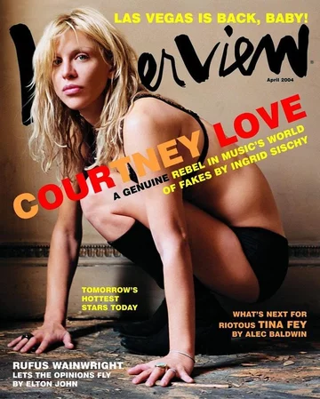 Courtney Love na okładce magazynu "Interview" 