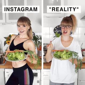 Instagram vs. rzeczywistość 