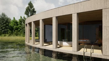 Dom na stawie, projekt pracownia MIL.MLE Miłosz Mleczko, MIL.MLE