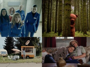 kadry z&nbsp;film&oacute;w "Hounds", "Black Bear", "Spoetnik", "Las cosas simples"