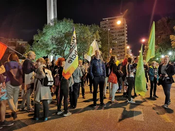 Demonstracja po przyjęciu „lex TVN” przez Sejm, 11.08 
