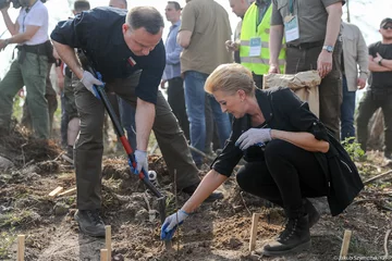 Andrzej Duda i Agata Kornhauser-Duda w Rytlu 