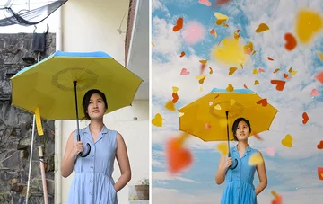 Oryginalne zdjęcie i jego przeróbka 