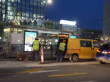 Rondo Dmowskiego i centrum Warszawy w przededniu Marszu Niepodległości 