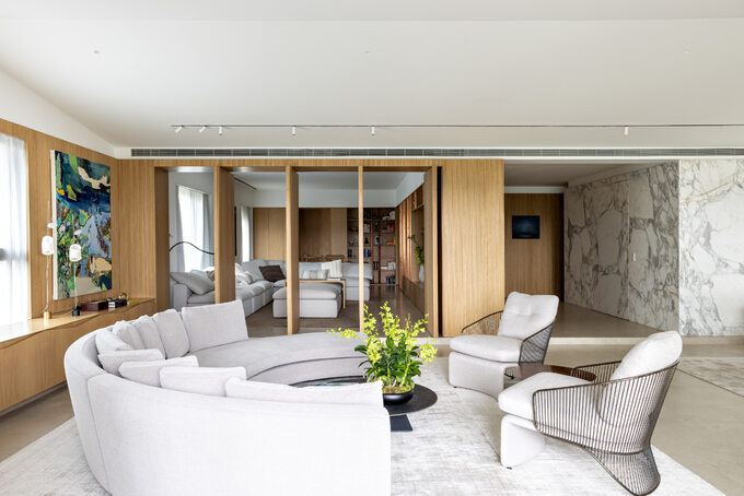 Luksusowy apartament projektu Coletivo Arquitetos