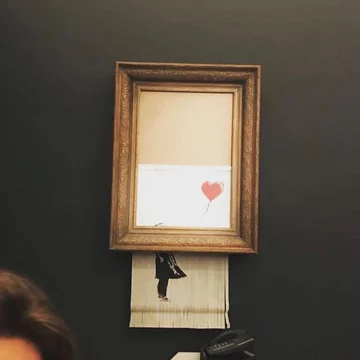 Niszczące się dzieło Banksy'ego 