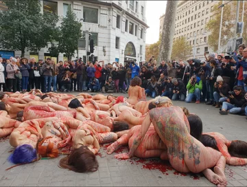 Akcja aktywistek w Barcelonie 