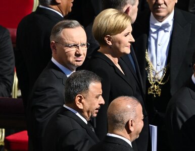Miniatura: Andrzej Duda na pogrzebie Franciszka....