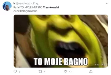 Mem z imprezującym Trzaskowskim 