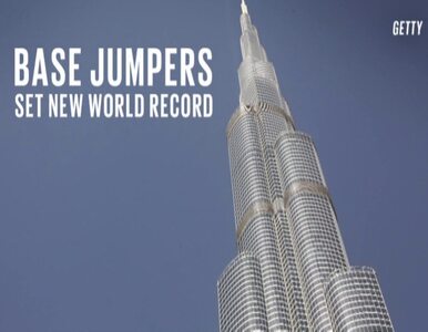 Miniatura: Skoczyli z najwyższego budynku świata