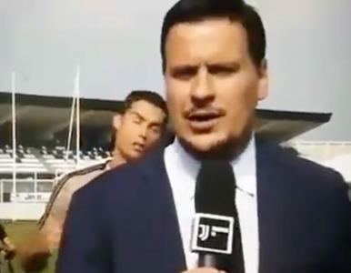 Miniatura: Ronaldo wygłupiał się przed kamerą. Jego...