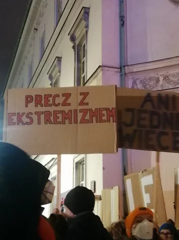 Plakaty i transparenty z marszu „Ani jednej więcej!” w Warszawie, 6.11.2021 r. 