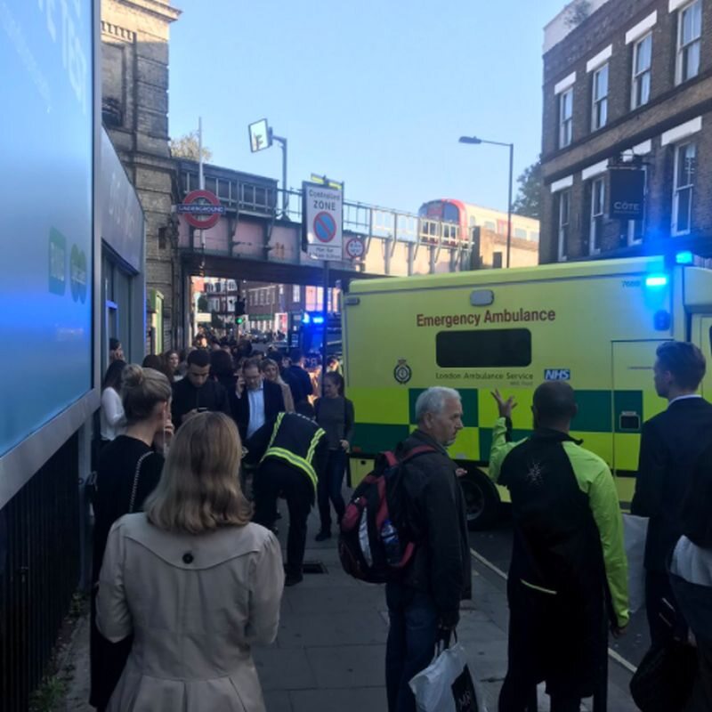 Londyn, wybuch na stacji metra 