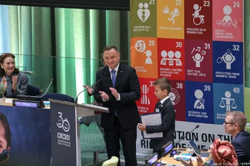Andrzej Duda podczas debaty w siedzibie ONZ 
