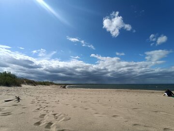 Plaża w&nbsp;okolicy rezerwatu Mewia Łacha
