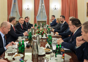 Miniatura: Spotkanie u Nawrockiego bez ważnej osoby....