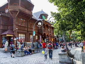 Miniatura: Turyści z nowego kraju w Zakopanem....