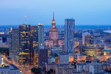 Widok z&nbsp;apartament&oacute;w na&nbsp;Złotej 44