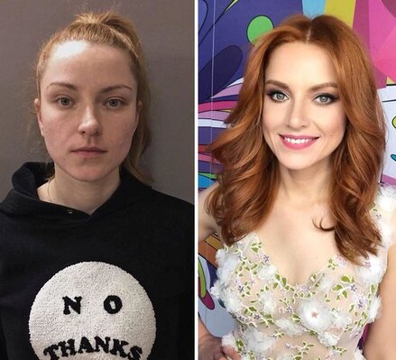 Miniatura: Nowa fryzura i makijaż, a efekt...