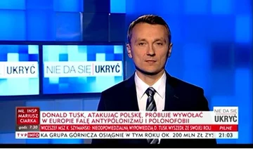 Pasek TVP za czasów prezesury Jacka Kurskiego 