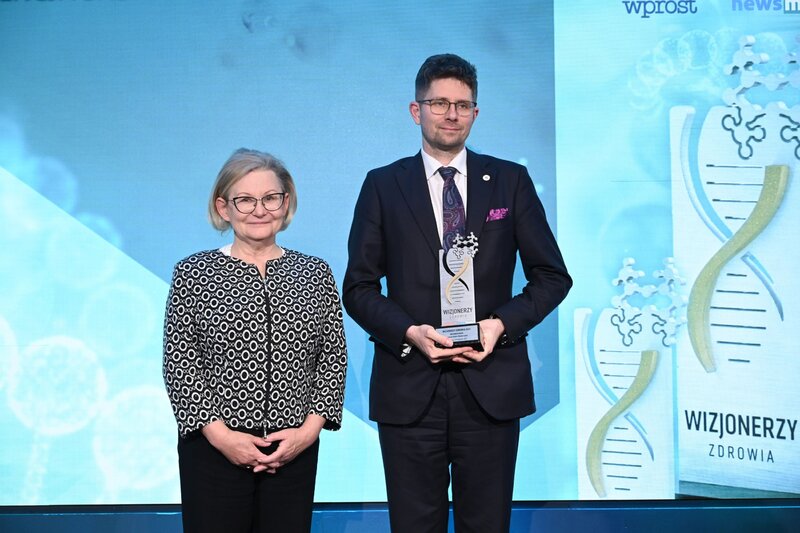 Prof. Beata Jagielska i prof. Wojciech Fendler