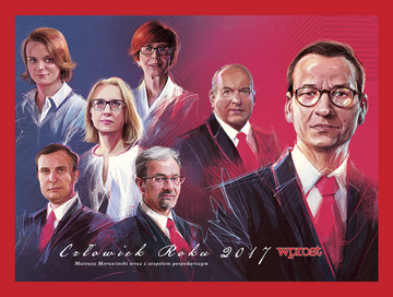 Premier Mateusz Morawiecki i&nbsp;jego zesp&oacute;ł gospodarczy ministr&oacute;w z&nbsp;tytułem Człowieka Roku 2017