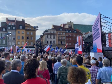 Wiec Donalda Tuska w Warszawie 