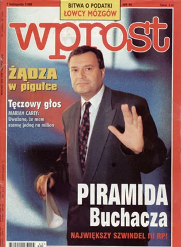 Okładka tygodnika Wprost nr 45/1999 (884)