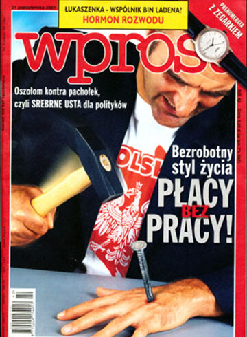 Okładka tygodnika Wprost nr 42/2001 (986)