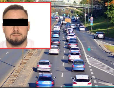 Miniatura: Wypadek na Trasie Łazienkowskiej. Z taką...