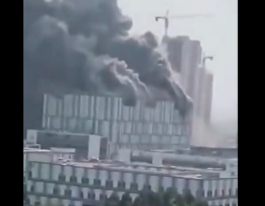 Miniatura: Pożar w nowo powstającej fabryce Huawei....
