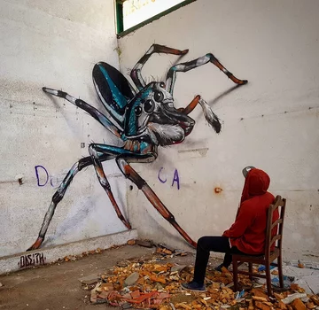 Graffiti 3D, które stworzył Odeith 