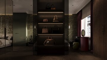 Apartament z widokiem na park, projekt Modeko Studio 