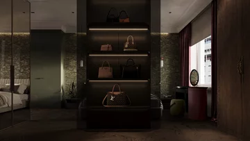 Apartament z widokiem na park, projekt Modeko Studio 