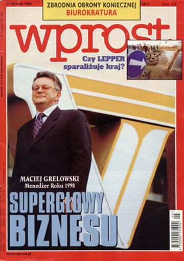 Okładka tygodnika Wprost nr 5/1999 (844)