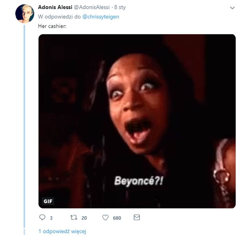 Reakcje na Twitterze na informację o zakupach Beyonce 