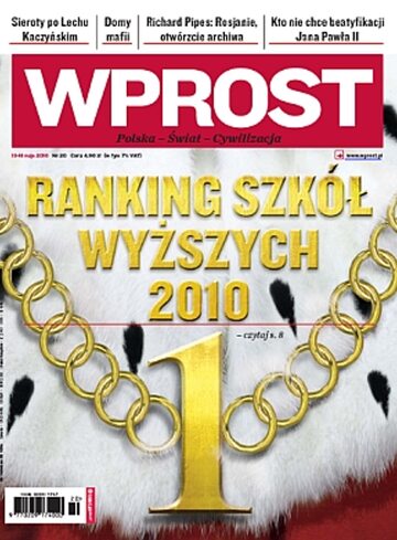 Okładka tygodnika Wprost nr 20/2010 (1423)