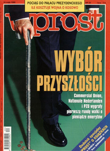 Okładka tygodnika Wprost nr 20/1999 (859)