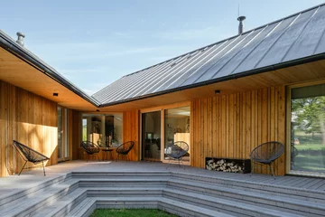 Nowoczesna stodoła, projekt studio KLAR Linka, nowoczesna stodoła, studio KLAR