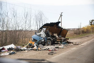 Zdjęcie wykonane podczas wizyty delegacji Senatu na Ukrainie 