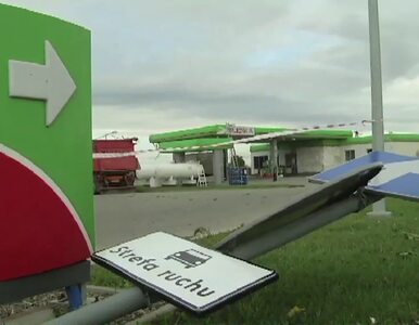 Miniatura: Wiatr zniszczył stację benzynową pod Łańcutem