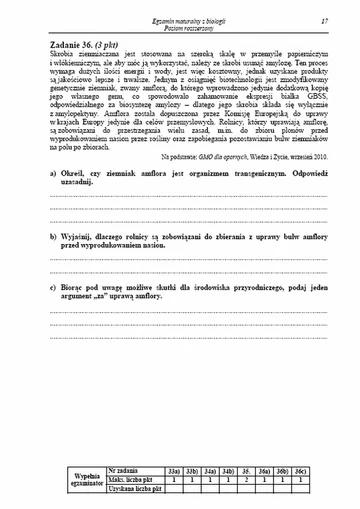 Matura 2013. Zobacz arkusze egzaminacyjne z biologii - poziom rozszerzony (fot.CKE)