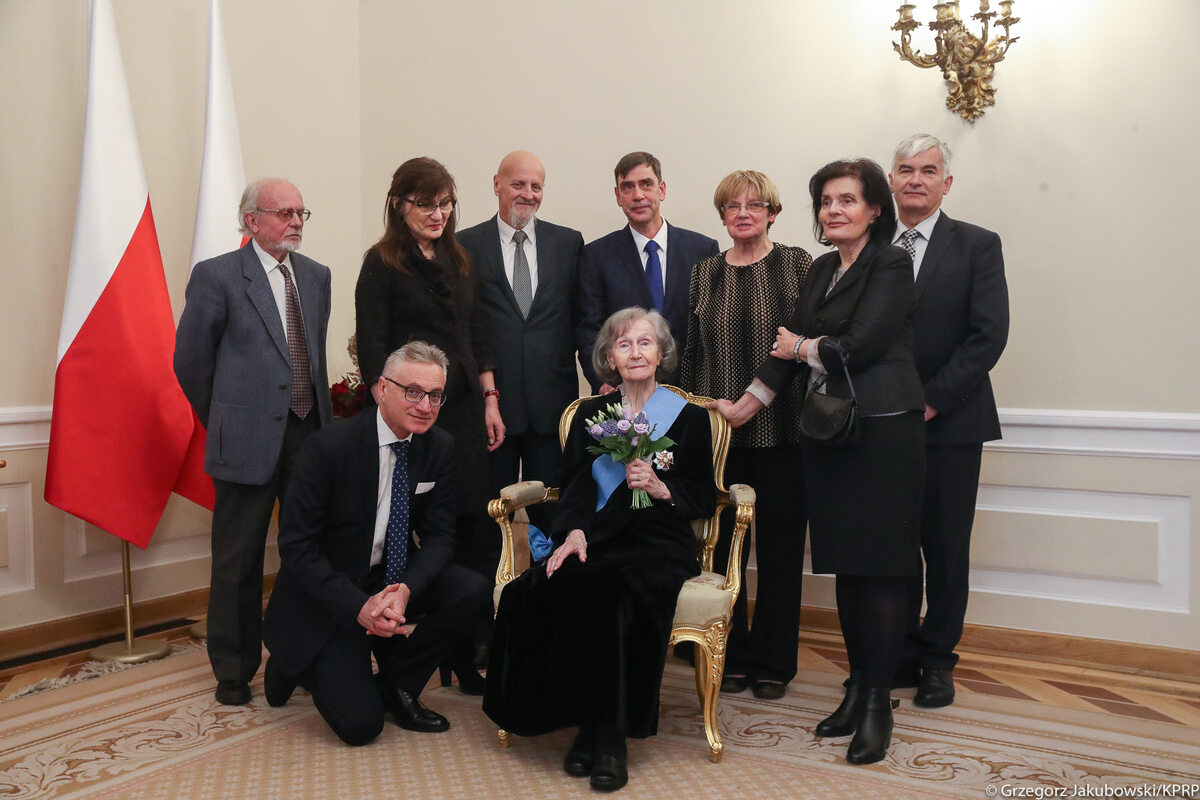 Uroczystość przyznania Orderu Orła Białego Zofii Posmysz-Piaseckiej 