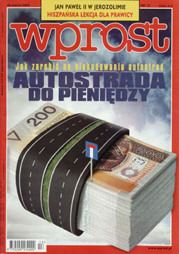 Okładka tygodnika Wprost nr 13/2000 (904)