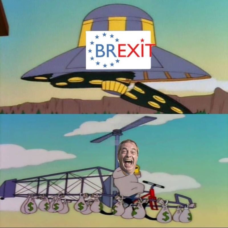 Irlandzki mem brexitowy. To UFO? NIe! To Nigel Farage! 