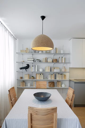 Mieszkanie urządzone... korkiem, projekt Formafatal Linka, Formafatal, korek