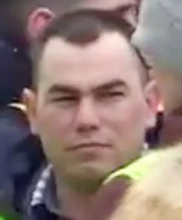 Mężczyzna, który brał udział w proteście rolników 